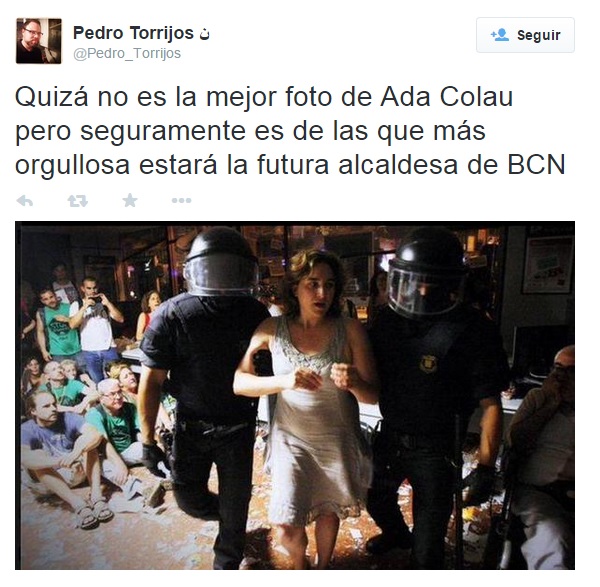 tweet elecciones Ada Colau 2
