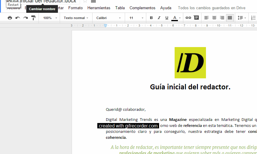 Google Drive descargar PDF