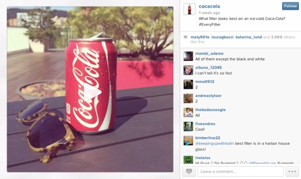 coca cola instagram