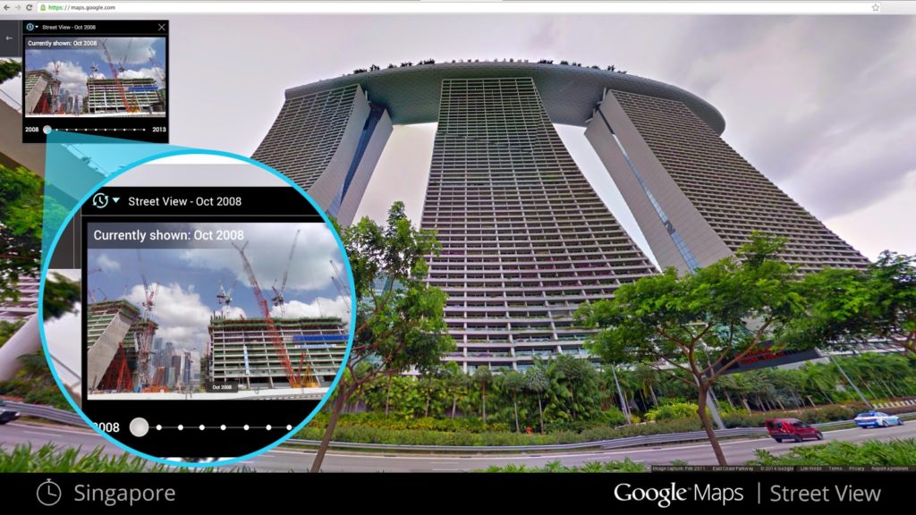 Google Maps utiliza Street View.