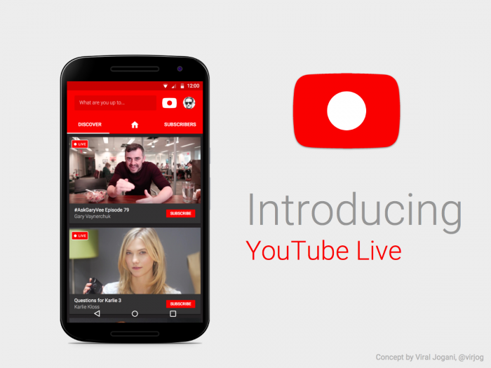 Youtube Mobile Streaming es la versión del gigante de vídeos en vivo